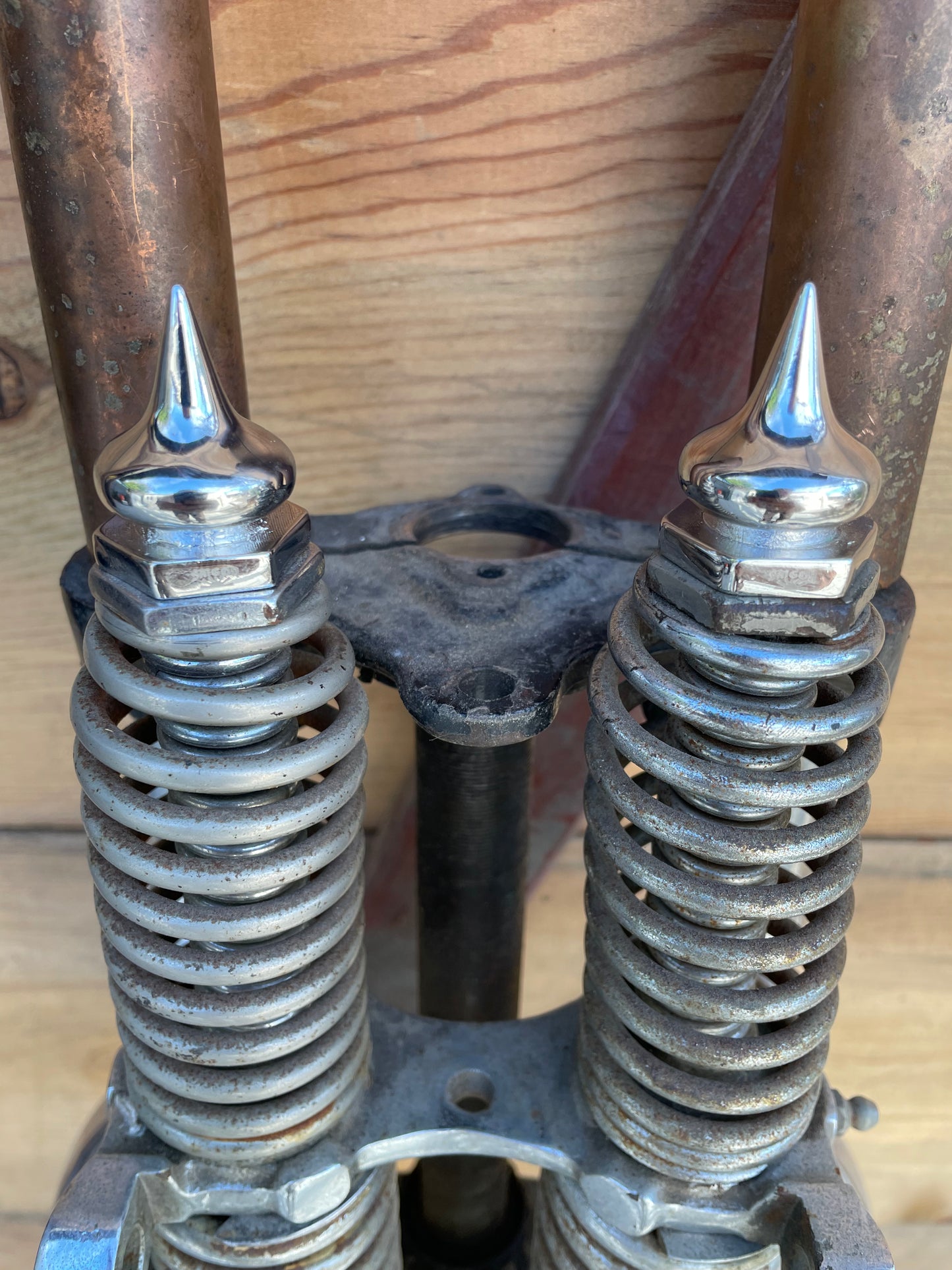 1 Set of Chrome Springer Nuts