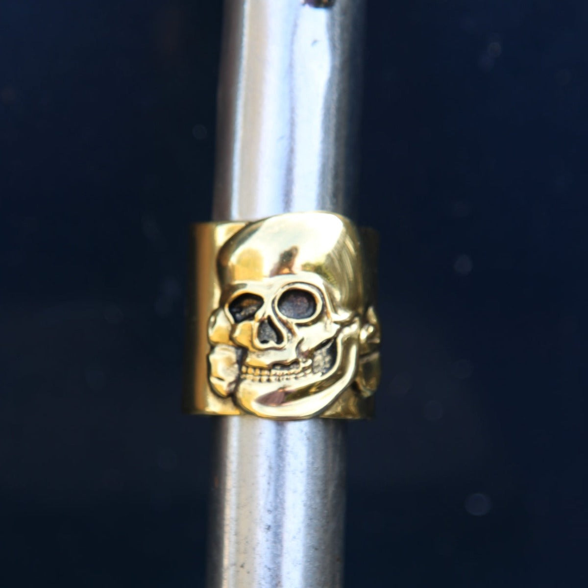 1 Single Hand Painted Gold Skull Collar